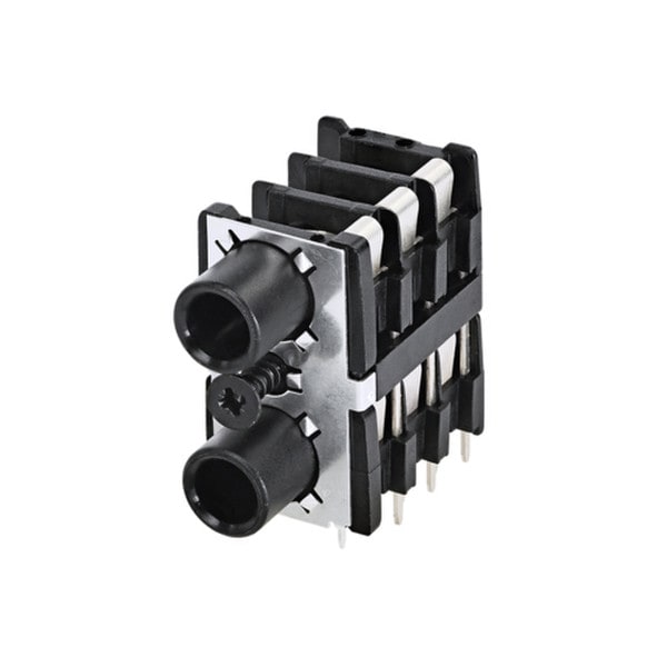 Main product image for Neutrik NSJ12HC 1/4" Stacking Stereo Jack Connector with Center Screw092-445